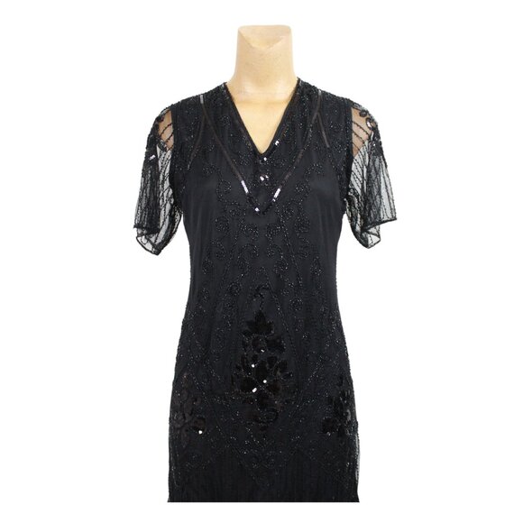 Fringe Sequin Beaded Flapper Dress - Picture 2 of 16